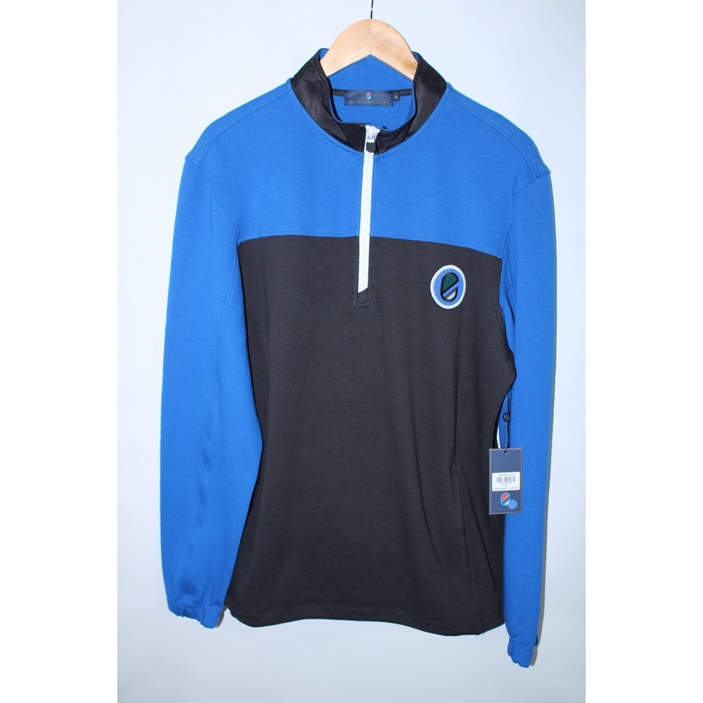 NWT Extracurricular Men's Medium Lapis Blue Quarter Zip Lexicon Pullover